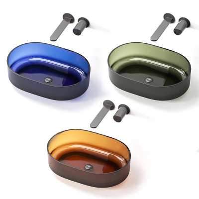 现代洗手台盆3D模型下载